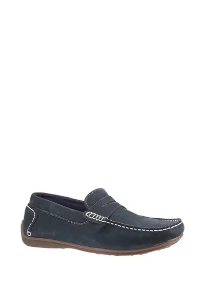 Image of Hush Puppies 'Roscoe' Slip On Shoes Navy