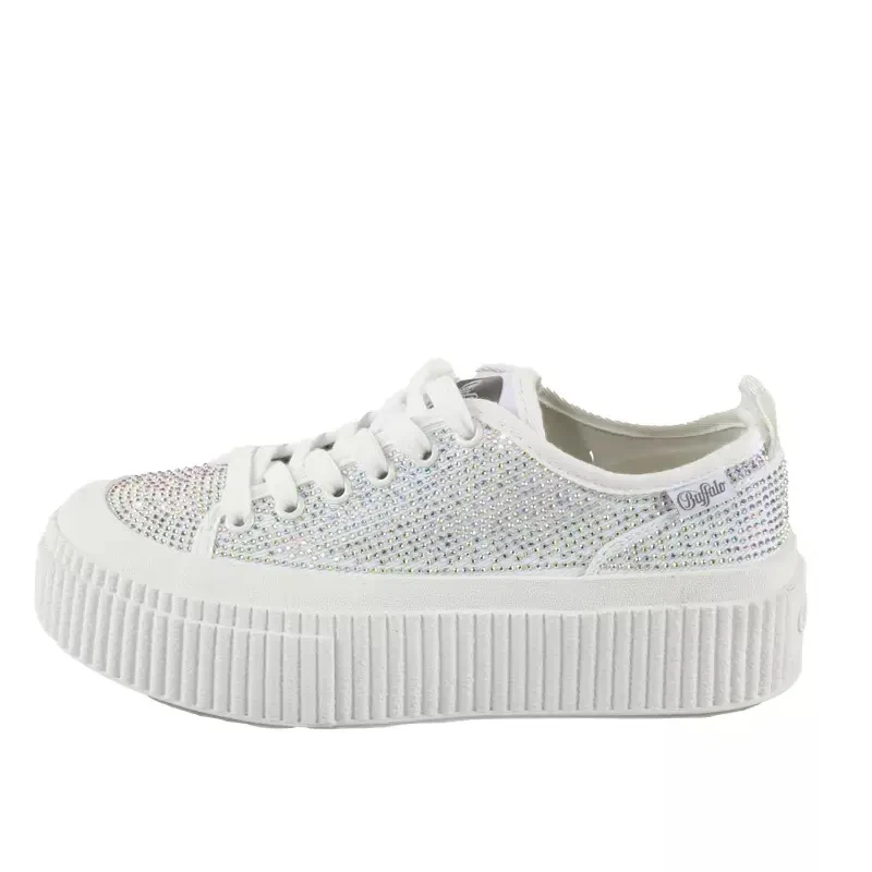 Image of Buffalo Trainers Buffalo Madison Glam - Organic Cotton Blanc Unisex 38