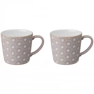 Image of Denby Impression Pink Accent Large Mug (Set of 2)