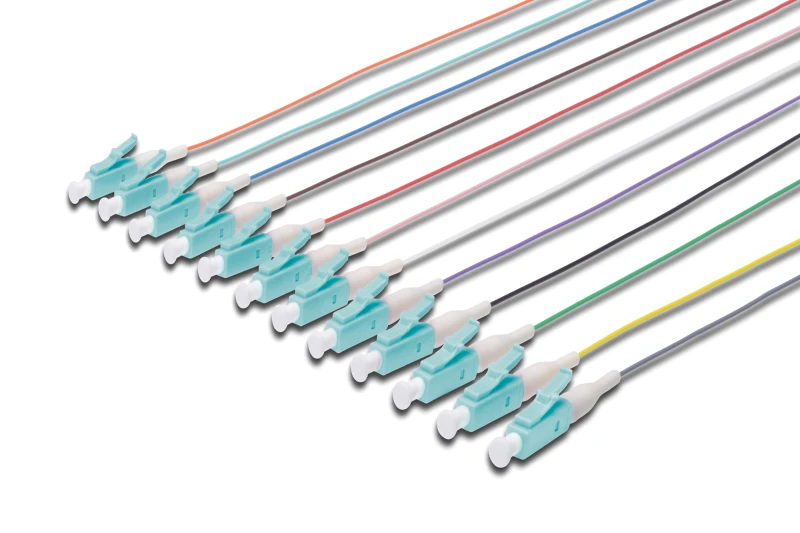 Image of Digitus colored pigtails. LC OM3 50/125 µ. Simplex