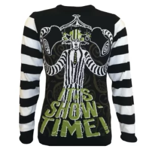 Beetlejuice Showtime Unisex Christmas Jumper Small