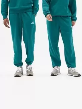 image of New Balance Uni-ssentials French Terry Sweatpants - Green, Size L-Xl, Women