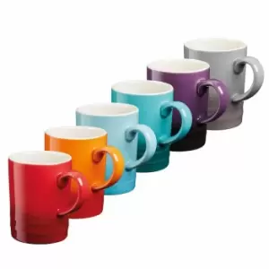 Image of Cooks Professional 6 Piece Multi-colour Mug Set