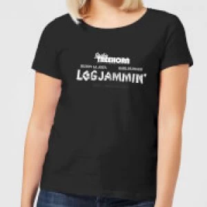 image of The Big Lebowski Logjammin Womens T-Shirt - Black