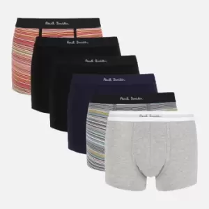 Image of Paul Smith Mens 7-Pack Multi Waistband Trunks - Multi - XL