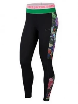 Image of Nike Training Pro Icon Clash Legging - Black Size M Women