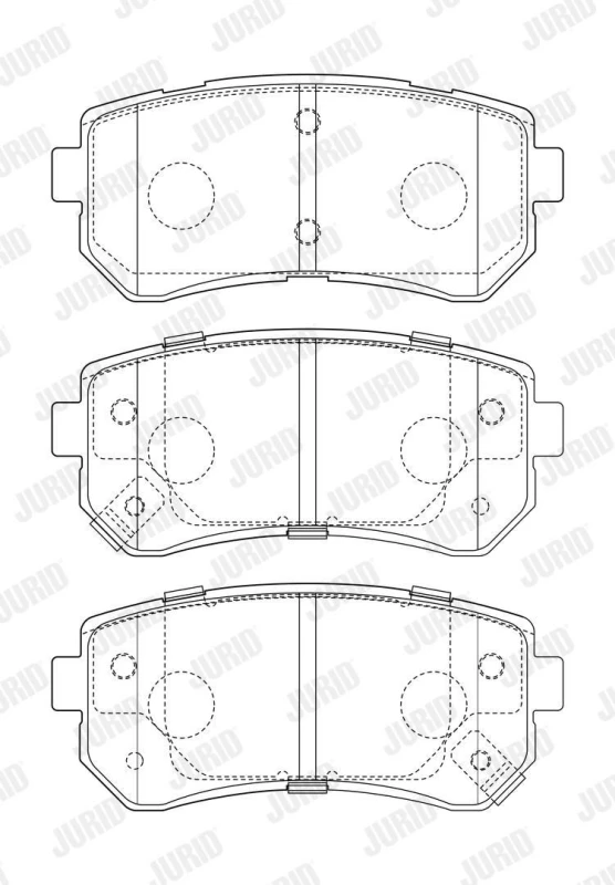 Image of Brake pad set JURID 573757J