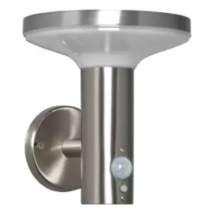 Image of Zink CLAIRE LED Solar Wall Light with PIR Sensor Stainless Steel