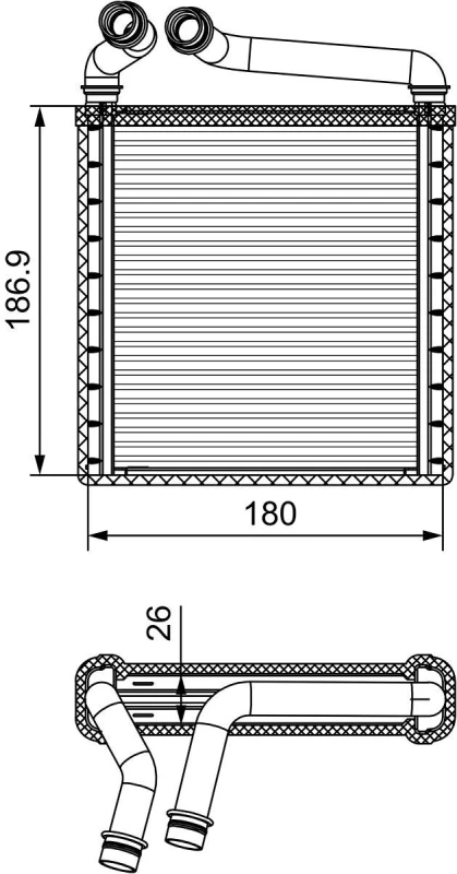 Image of Heater matrix VALEO 811500