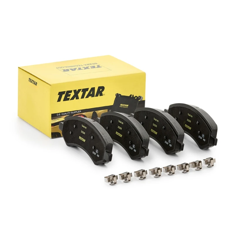 Image of TEXTAR 2222301 Brake pad set Q+ not prepared for wear warning indicator, with accessories Brake Pad Set,disc brake (402)