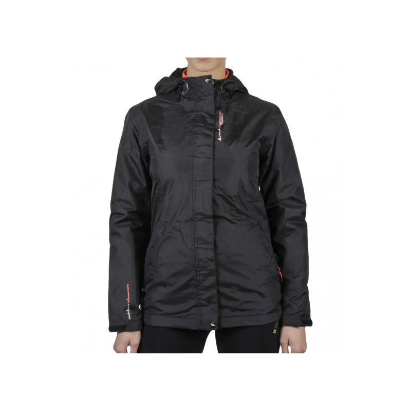 Image of Womens double fleece windbreaker Peak Mountain Ajik Noir Female XL