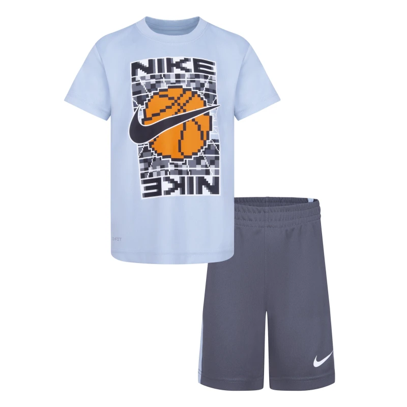 Image of Nike Icon Short Set - Grey Grey 2 - 3 Years
