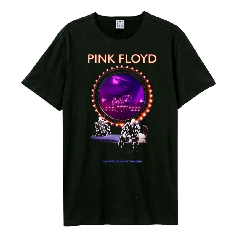 Image of Amplified Amplified Men Sound Of Thunder Pink Floyd T-Shirt in Charcoal Size: X-Small Charcoal XS Male 5063238002470