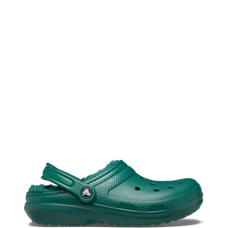 Image of Crocs Unisex Classic Lined Clogs Emerald W9/M8