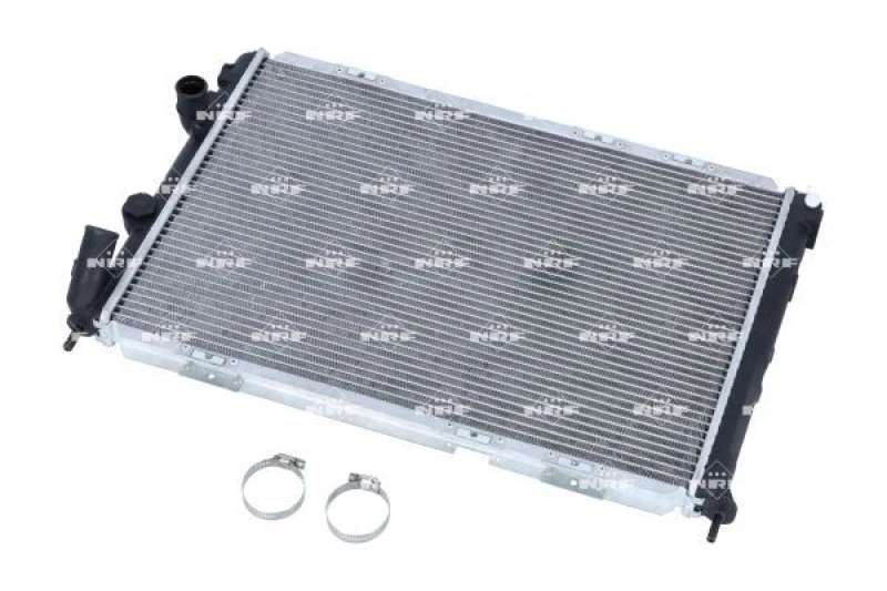 Image of NRF 509503 Engine radiator EASY FIT Brazed cooling fins, Aluminium, with mounting parts Aluminium Radiator,engine cooling (470)