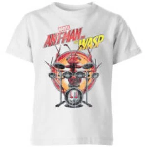 image of Marvel Drummer Ant Kids T-Shirt - White - 11-12 Years