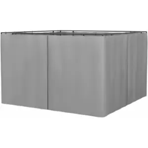 Image of 3 x 3(m) Universal Gazebo Replacement Sidewall Set w/ 4 Panels, Grey - Outsunny