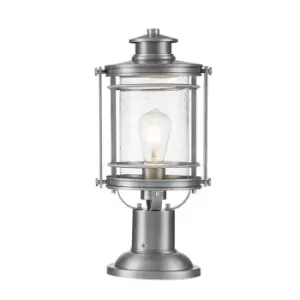 Image of Quoizel Booker Outdoor Pedestal Light Industrial Aluminium, IP44