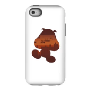 image of Nintendo Super Mario Goomba Silhouette Phone Case - iPhone 5C - Tough Case - Gloss