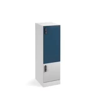Image of Flux 1300mm high lockers with two doors (larger upper door) - digital lock