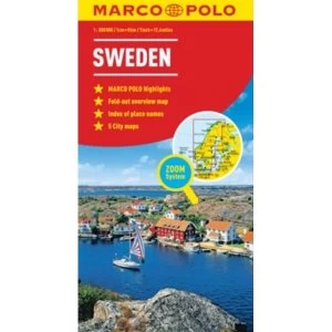 image of Sweden Map by Marco Polo (Sheet map, folded, 2013)