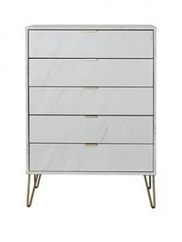 Image of Swift Marbella Ready Assembled 5 Drawer Chest