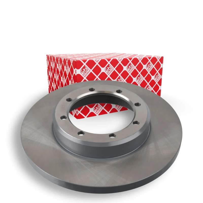 Image of FEBI BILSTEIN 39868 Brake disc Rear Axle, solid, Coated Brake Disc (82)