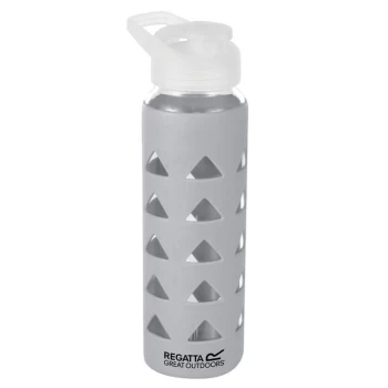 Image of Regatta Glass/Silicon Bottle - Silver Grey