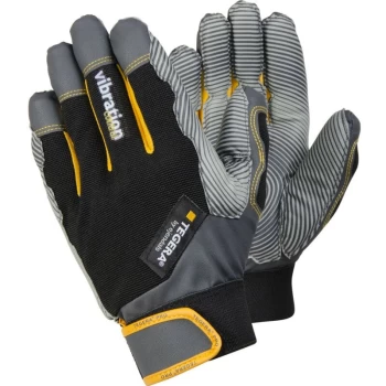 image of Tegera 9180 Pro Palm-side Coated Black/Grey Gloves - Size 11 - Ejendals