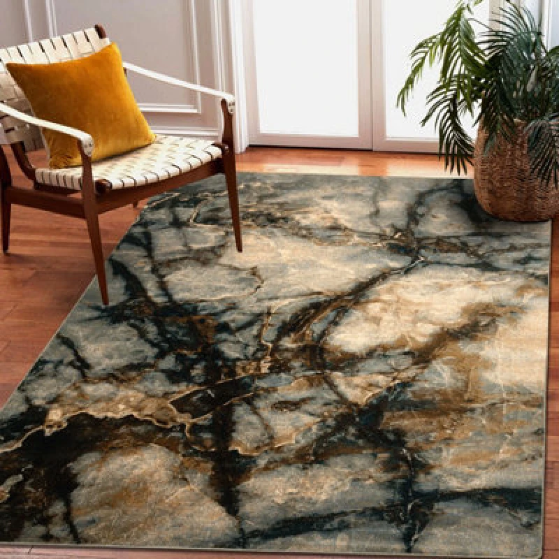 Image of RugsX Wool Omega Rug in Green Size: 170cm x 235cm Green Unisex 170cm x 235 cm