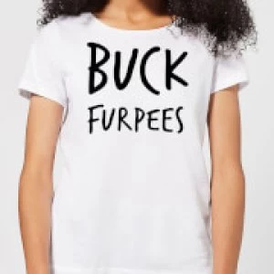 Image of Buck Furpees Womens T-Shirt - White - 3XL