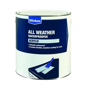 image of Wickes Acrylic High Performance Roof Waterproofer - 4L