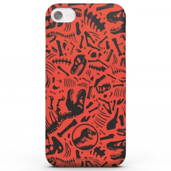 image of Jurassic Park Red Pattern Phone Case for iPhone and Android - iPhone 11 - Snap Case - Matte