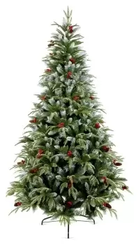 image of Premier Decorations 6ft Frosted Spruce Christmas Tree -Green