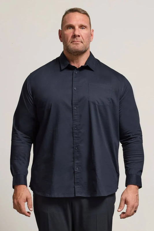 Image of BadRhino BadRhino Men Stretch Long Sleeve Shirt in Blue Size: X-Large Blue XL Male 5063111739936
