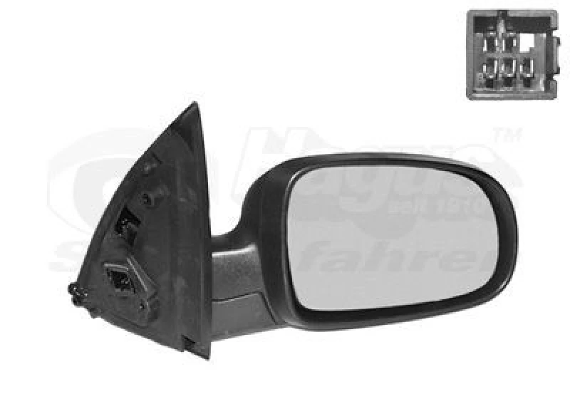 Image of VAN WEZEL Wing mirror VAN WEZEL 3777808