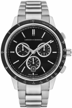 Image of Larsson & Jennings Rally 41mm Watch CHR41-3LSLV-C-Q-P-SBB-O