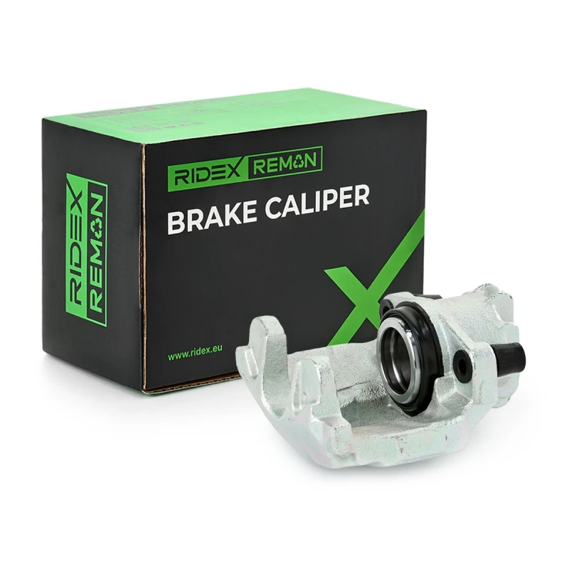 Image of RIDEX REMAN 78B1898R Brake caliper Front Axle Left, without holder Grey Cast Iron Brake Caliper (78)