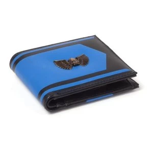 Image of Warhammer 40K - Space Marines Logo Metal Badge Mens Bi-Fold Wallet - Blue/Black