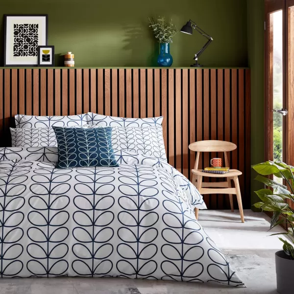 Image of Orla Kiely Linear Stem Duvet Cover, Super King, Whale