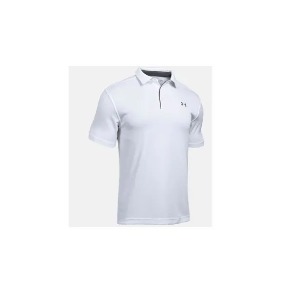 image of Under Armour Tech Polo - White/Graphite - L