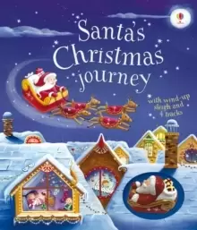 Image of Santa's Christmas Journey with Wind-Up Sleigh