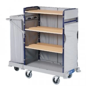 Image of Slingsby Grey Maid Service Trolley With Bag 1170x530x1280mm 321830
