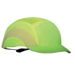 image of JSP Short Peak 5cm Hard Cap A1 Hi Vis Yellow