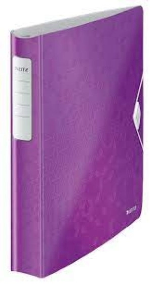 image of Leitz Purple Active WOW SoftClick Ring Binder Pack of 5x 42400062