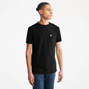 Image of Timberland Dunstan River Pocket T-Shirt For Men In Black Black, Size M