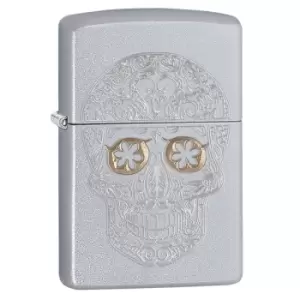 image of Zippo 205 Etched Skull windproof lighter