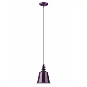 image of Purple Pagoda Pendant Light - Premier Housewares