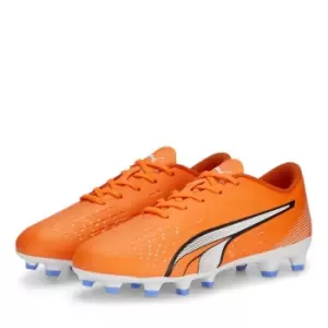 image of Puma Ultra.4 Firm Ground Football Boots Junior Boys - Orange