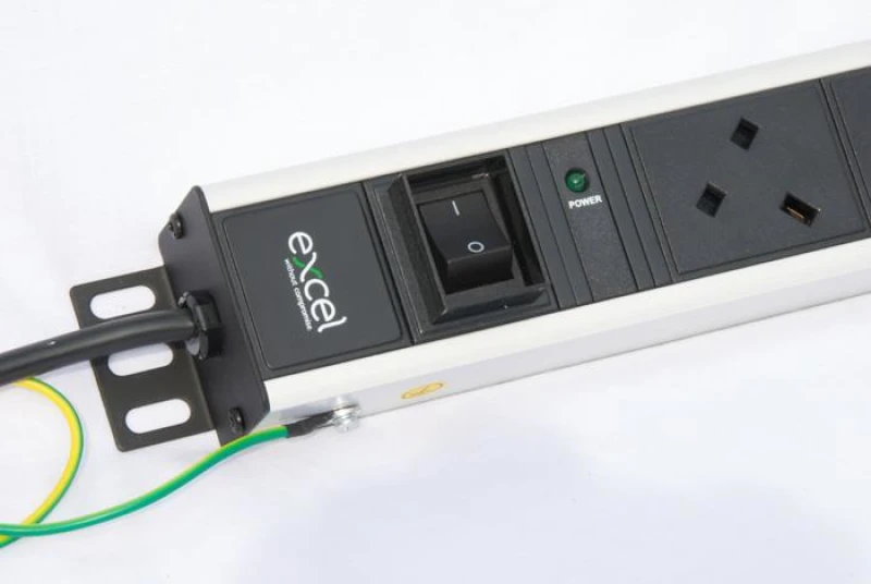 Image of Excel 555-251 power extension 3m 8 AC outlet(s) Black. White